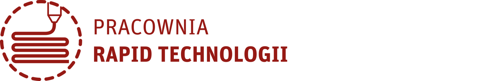 Na obrazku znajduje się logo  Pracowni rapid technologii